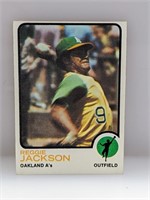1973 Topps Baseball Reggie Jackson Card 255
