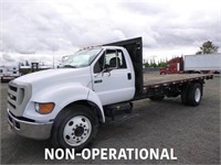 2004 Ford F650 20' S/A Flat Bed Truck