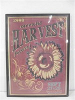 18"x 24" Framed 2008 Harvest Festival Poster