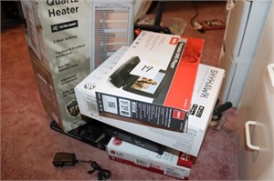Heater, DVD player & more