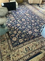 107” x 154” blue oriental rug