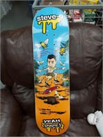 STEVE-O JACKASS AUTOGRAPHED SKATEBOARD DECK W/COA