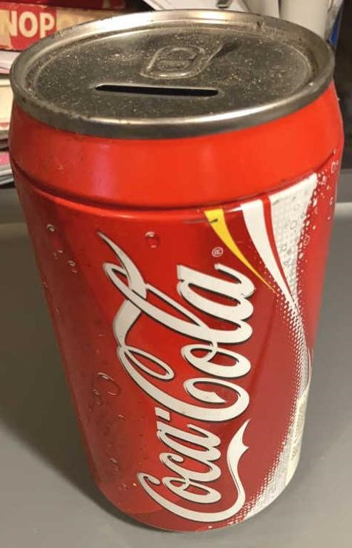 8" Oversized Coke Can Bank