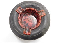 Firestone Tire ashtray w/red and black plastic