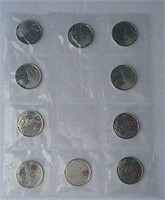 2012 Canada Tecumseh Circulation 25 Cent Coin