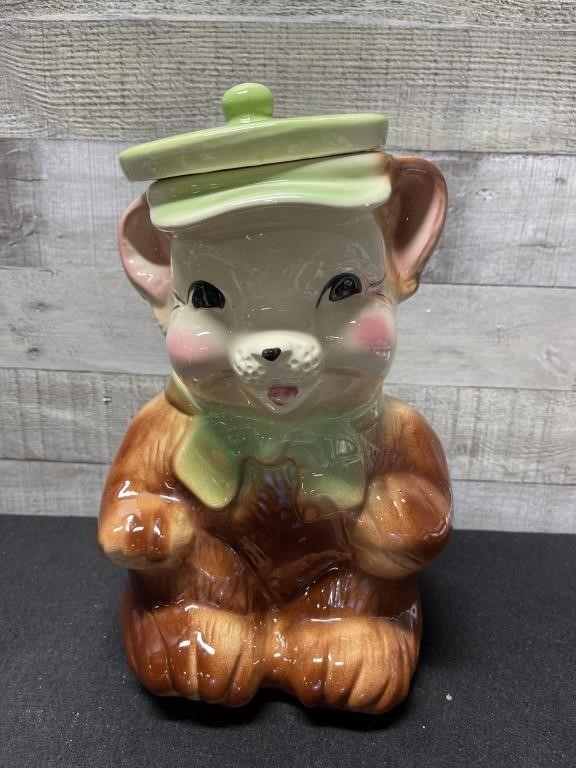 Vintage Bear Cookie Jar 13" High