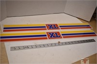 2 - "XL" Plastic Signs 3.5" x 30" long