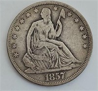 1857 Seated Liberty Half Dollar