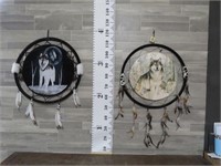 2 WOLF DREAM CATCHERS