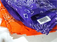 LN Lot of Purple & Orange Bandanas