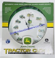 John Deere Tractor Clock, in box