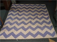 7 Foot x 6 Foot Zig Zag Quilt - Some Stains
