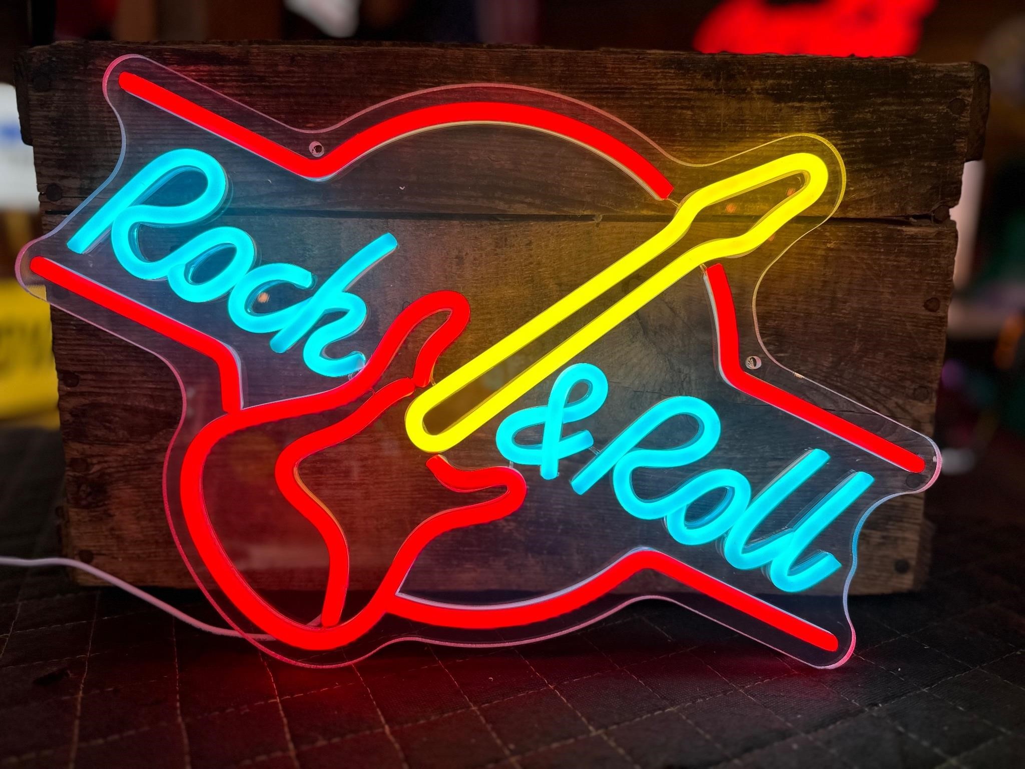 1ft x 17” LED Rock & Roll Sign