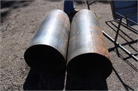 2 steel tubes