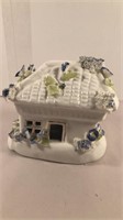 Ceramic House with Flowers