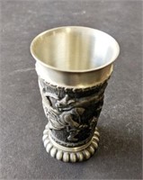 Ornamental Cup, Approx 3.5" h, 95% Zinn