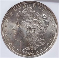 1884 $1 NGC MS 65