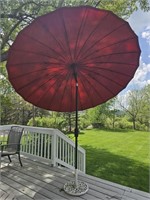 Umbrella with cast iron base