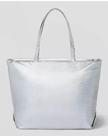 Athleisure Soft Tote Handbag - A New Day Silver