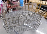 2 metal wire baskets, 20" x 14" x 6"
