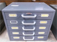 Neumade 5 drawer metal slide cabinet,