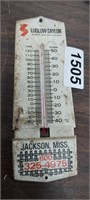 VINTAGE  METAL ADVERTISING THERMOMETER