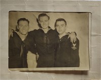 WWII Photo 3 Sailors at Bourstons in Los Angeles