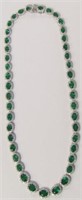 Emerald & Diamonds Necklace 18K Gold