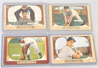 4 1955 Bowman Star Cards Rizzuto, Slaughter etc