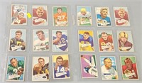 18 Bowman Small Football Cards incl McElhenny 1952