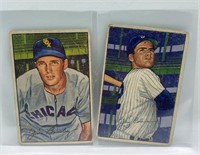 1952 Bowman Cards Jum Busby and Jerry Coleman