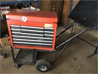 12 drawer Tool Chest with Cart and vise mount