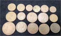 Mexico  & England Coins