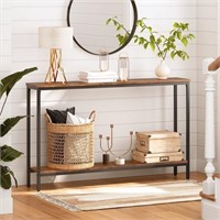 N2276  HOOBRO Console Table 47.2" Industrial, BF20