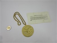 Reproduction plaquée or d'une plaque Perse du 6e