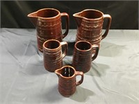 Marcrest daisy&dot stoneware;pitchers,mugs,creamer