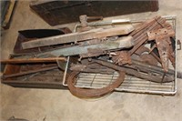 Large Barn Hinges and Spool of Wire