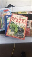 Misc lot of books - Trains stamps etc