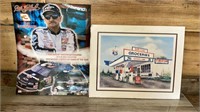 Gas station picture and Dale Earnhardt picture