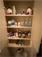 Assorted Bathroom Cabinet contents