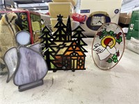 Stained glass Christmas decor