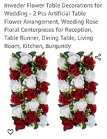 New...2 Pack Artificial Flower Table Decoration