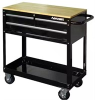 HUSKY 36W x 17D Duty 3-Drawer Rolling Tool Cart