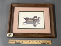 Signed Duck print