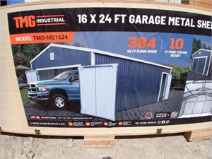 UNUSED TMG TMG-MS1624 16 Ft x 24 Ft Metal Garage