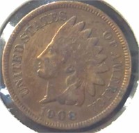 1908 Indian head Penny