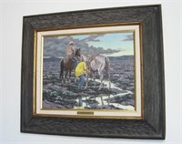 Oil Painting Cowboys "Loose Cinch" Dave Paulley