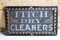 Vintage Advertising Fitch Dry Cleaners Sign