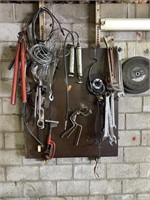 Tool rack and all tools. Includes large