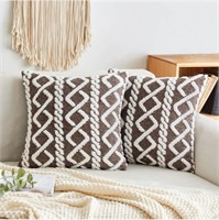 MIULEE Decorative Faux Wool Throw Pillow